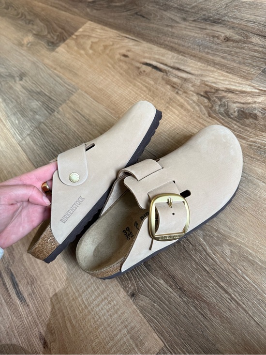 Birkenstock Shoes - BIRKENSTOCK Boston Big Buckle Clogs Tobacco Brown EU 39 Brand New